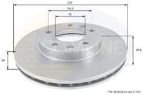 Comline ADC1018V - DISCO DE FRENO