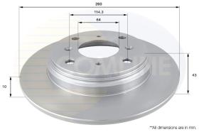 Comline ADC0525 - DISCO DE FRENO