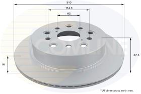 Comline ADC01160V - DISCO FRENO LEXUS LS 00->