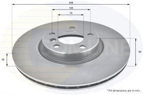 Comline ADC1755V - DISCO DE FRENO