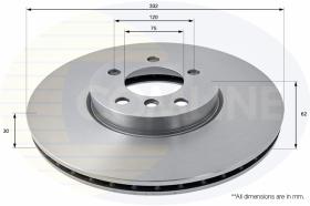 Comline ADC1756V - DISCO DE FRENO