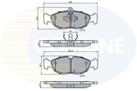 Comline CBP0134 - PASTILLA DE FRENO