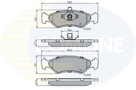 Comline CBP0876 - PASTILLA DE FRENO