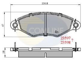 Comline CBP0704 - PASTILLA DE FRENO