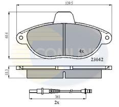 Comline CBP2714 - PASTILLA DE FRENO