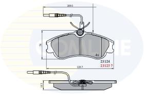 Comline CBP1174 - PASTILLA DE FRENO