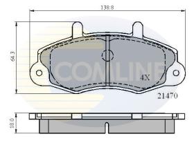 Comline CBP0132 - PASTILLA DE FRENO