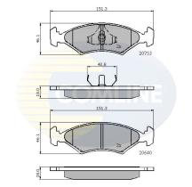 Comline CBP0118 - PASTILLA DE FRENO