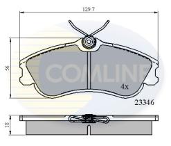 Comline CBP0892 - PASTILLA DE FRENO