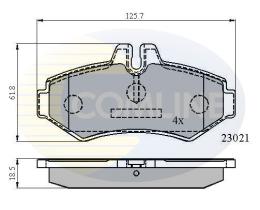 Comline CBP0914 - PASTILLA DE FRENO