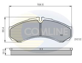 Comline CBP0909 - PASTILLA DE FRENO