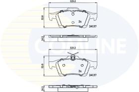 Comline CBP01629 - PASTILLA DE FRENO