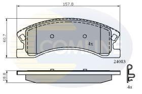 Comline CBP31202 - PASTILLA DE FRENO