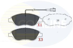 Comline CBP11222 - PASTILLA DE FRENO