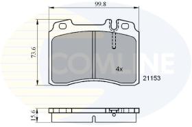 Comline CBP01006 - PASTILLA DE FRENO