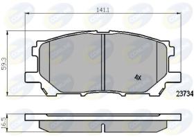 Comline CBP01750 - PASTILLA DE FRENO