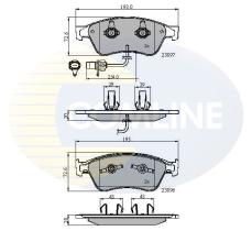 Comline CBP11740 - PASTILLA DE FRENO
