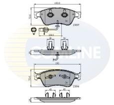 Comline CBP11740 - PASTILLA DE FRENO