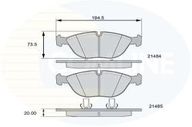 Comline CBP01003 - PASTILLA DE FRENO