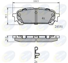 Comline CBP31775 - PASTILLA DE FRENO