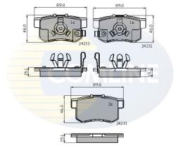 Comline CBP31736 - PASTILLA DE FRENO