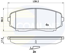 Comline CBP31724 - PASTILLA DE FRENO