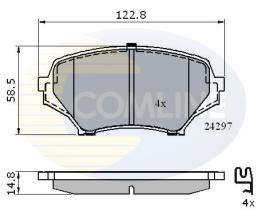 Comline CBP31631 - PASTILLA DE FRENO