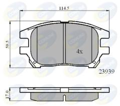 Comline CBP01212 - PASTILLA DE FRENO