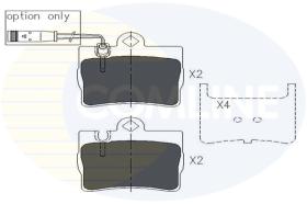 Comline CBP01143 - PASTILLA DE FRENO