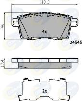 Comline CBP01731 - PASTILLA DE FRENO