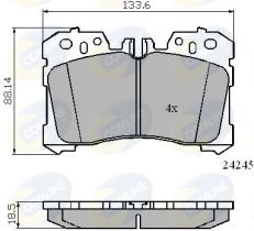 Comline CBP01733 - PASTILLA DE FRENO