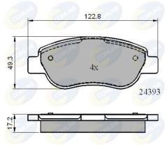 Comline CBP01738 - PASTILLA DE FRENO