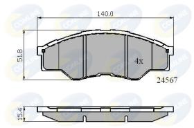 Comline CBP01773 - PASTILLA DE FRENO