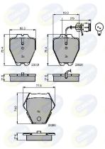 Comline CBP11770 - PASTILLA DE FRENO