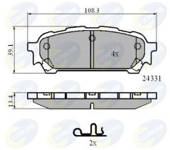 Comline CBP31596 - PASTILLA DE FRENO