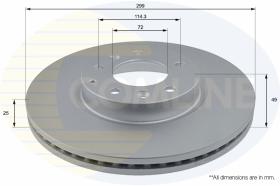 Comline ADC0469V - DISCO DE FRENO