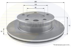 Comline ADC1664V - DISCO DE FRENO