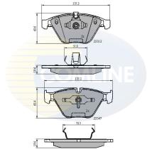 Comline CBP02033 - PASTILLA DE FRENO