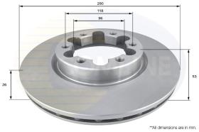 Comline ADC0285V - DISCO DE FRENO