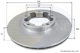 Comline ADC0286V - DISCO DE FRENO