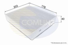 Comline EKF108 - FILTRO DE HABITáCULO