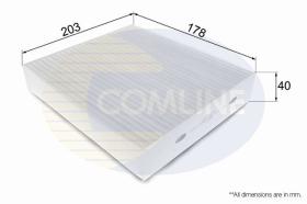 Comline EKF108 - FILTRO DE HABITáCULO