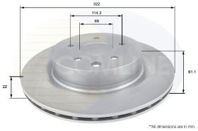 Comline ADC0278V - DISCO DE FRENO