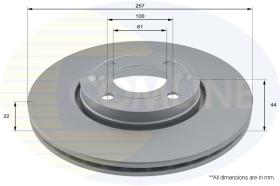 Comline ADC1597V - DISCO DE FRENO