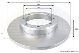 Comline ADC1598 - DISCO DE FRENO