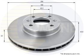 Comline ADC2408V - DISCO DE FRENO