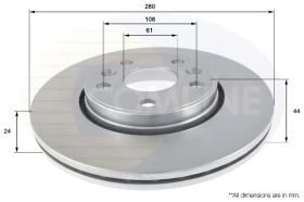 Comline ADC2702V - DISCO DE FRENO