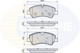 Comline CBP02143 - PASTILLA DE FRENO