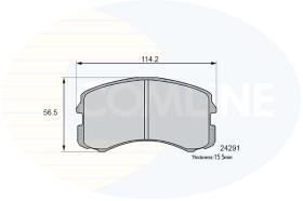 Comline CBP06061 - PASTILLA DE FRENO