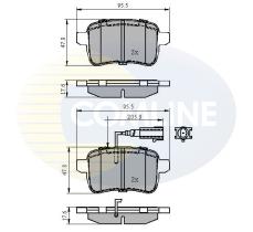 Comline CBP12103 - PASTILLA DE FRENO